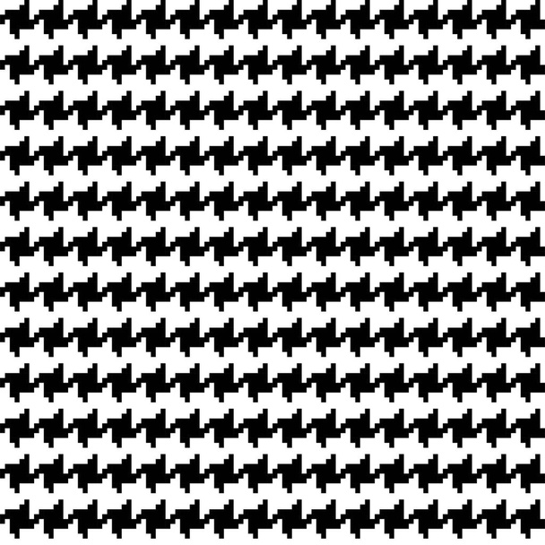 Ρετρό στυλ χήνας πόδι αδιάλειπτη μοτίβο σε μαύρο και άσπρο χρώμα. Σκοτσέζικο καρό φόντο. Μόδα επίπεδη απεικόνιση. Σχεδιασμός ταπετσαρίας, υφάσματος, περιτυλίγματος - Διάνυσμα, εικόνα