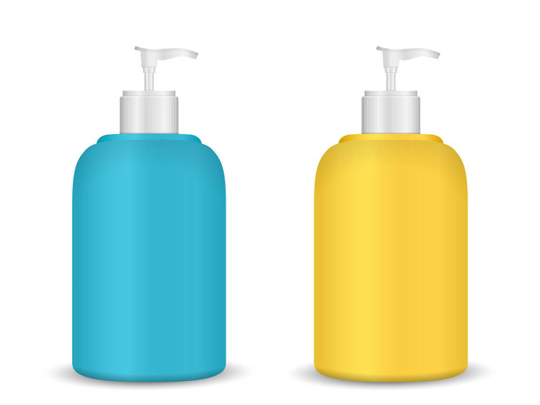 Liquid soap set on a white background. Vector illustration. - Vector, Image