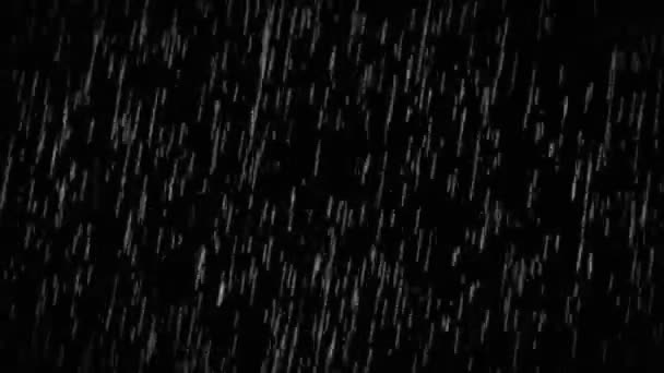 krople deszczu spadające alfa - Materiał filmowy, wideo