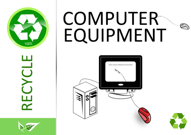 Computer bitte recyceln - Foto, Bild