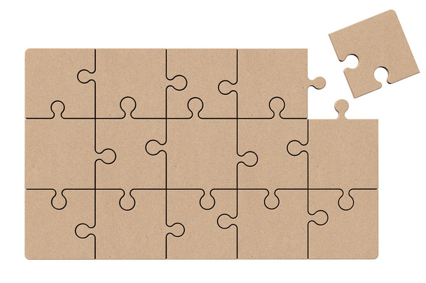 Cardboard Zigsaw Puzzle - Foto, Imagem