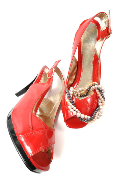 Woman red shoe - Photo, Image