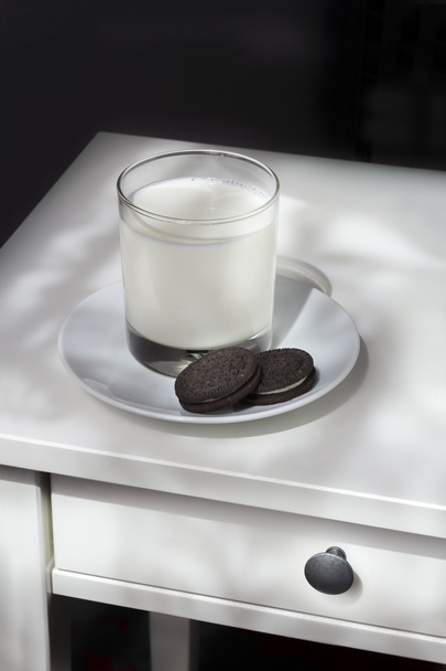 Night Snack Cookies and Milk - Photo, Image