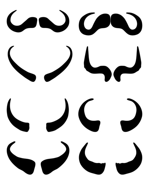 cuernos de búfalo
 - Vector, imagen