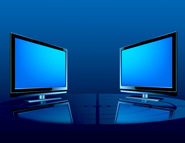 tabulka se dvěma monitory - Fotografie, Obrázek