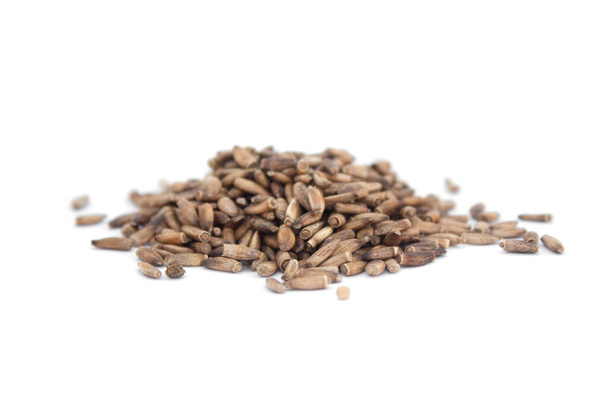 milk thistle seeds on white isolated background - Photo, Image
