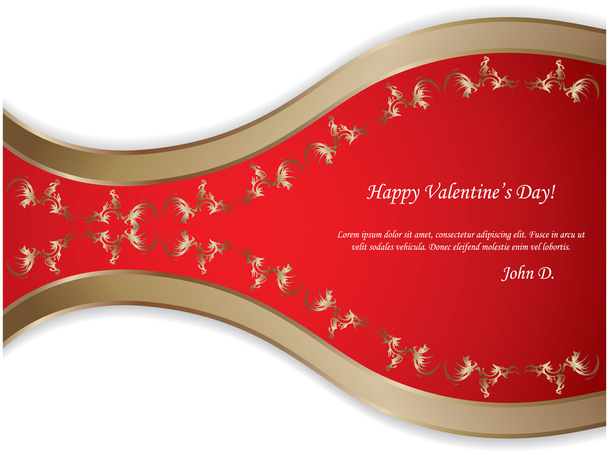 Happy Valentine 's day - vintage background
 - Вектор,изображение
