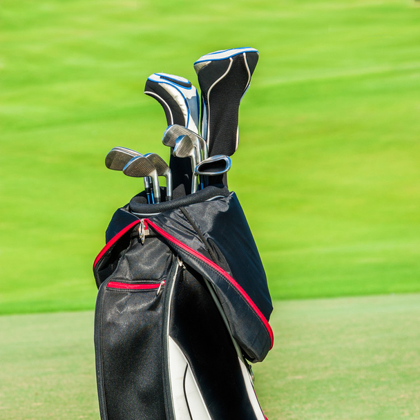 Golf club. Bag with golf clubs - Foto, immagini