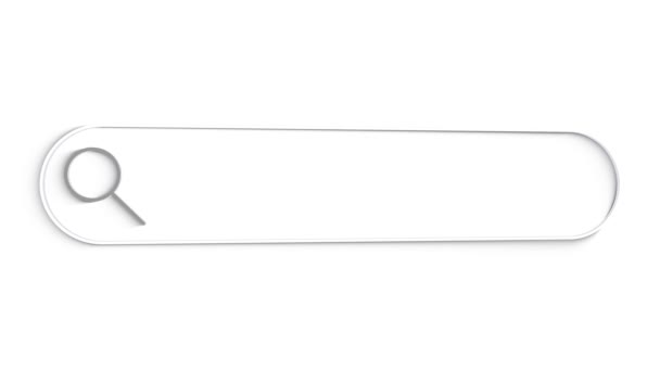 German Search Bar Close Up Single Line Dattilografia Layout casella di testo Web Database Browser Engine Concept. - Filmati, video