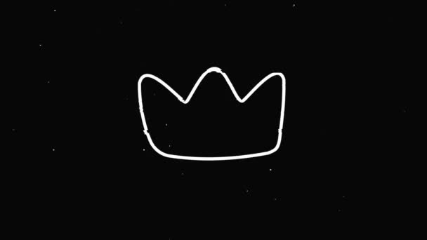 иконка короны Винтажный шум, глюк Bad Signal Animation. - Кадры, видео
