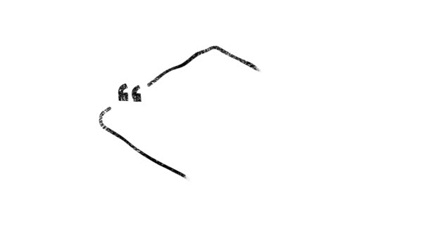 gribouille croquis dessiné à la main noir et blanc Speach citation bulles. - Séquence, vidéo