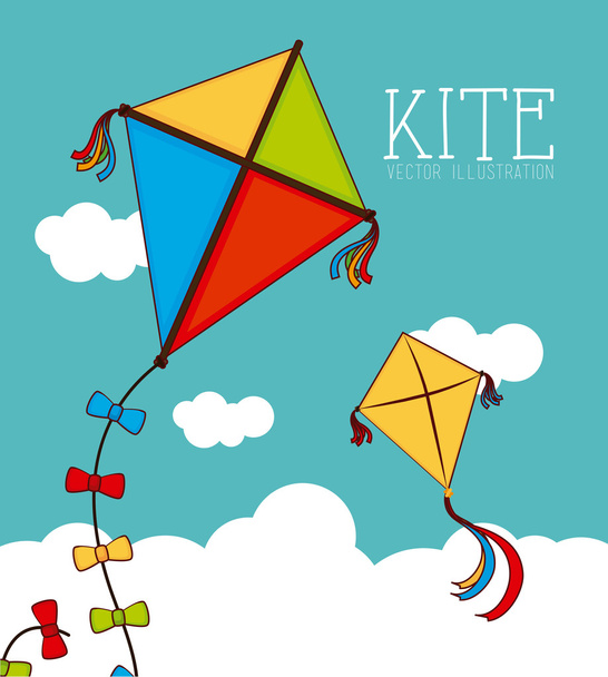 Kite ontwerp - Vector, afbeelding