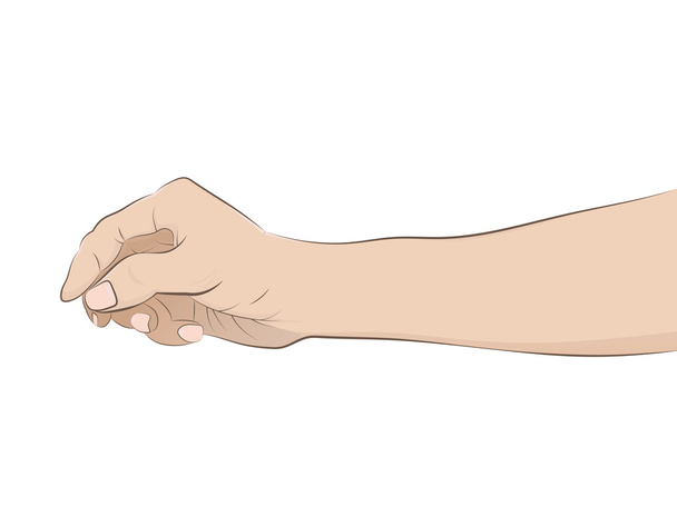 μεμονωμένου ατόμου χέρι σχεδίασης διάνυσμα - Διάνυσμα, εικόνα