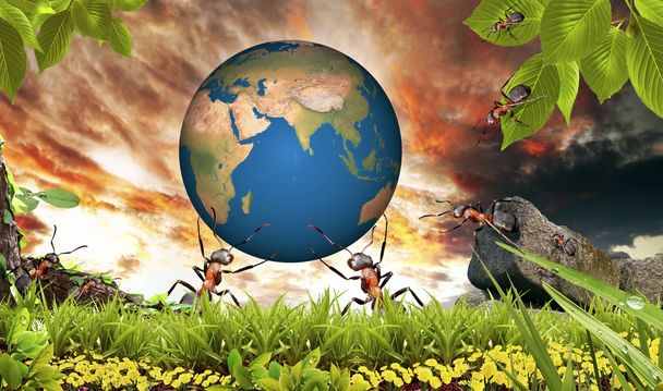 Power Ant Save the Earth - Usa, elements of this image - Photo, Image