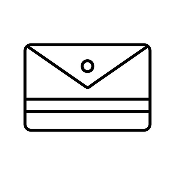 Envelope Linear Vector Icon Design - Vetor, Imagem