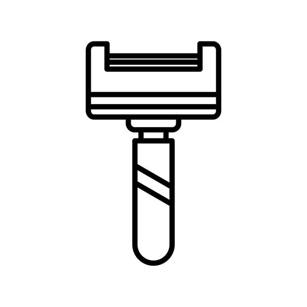 Rasiermesser Vector Line Icon Design - Vektor, Bild