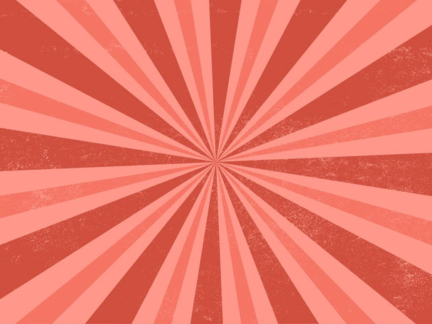 Rojo rosa retro estallido fondo - Vector, Imagen