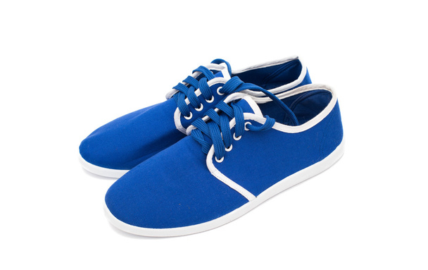 blauw sport schoenen - Foto, afbeelding