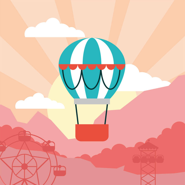 Воздушный шар - Вектор,изображение