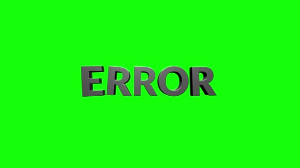 Error. System error. 3d. Computer virus. Hacker attack. System damage. Page not found. Information Technology. IT. No signal. Critical error message. 404. Accident, crash failure, emergency - 映像、動画