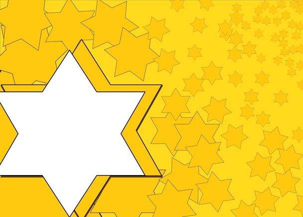 κίτρινο αστέρι υφή david με θέση για το σχέδιο ή το κείμενο - Φωτογραφία, εικόνα