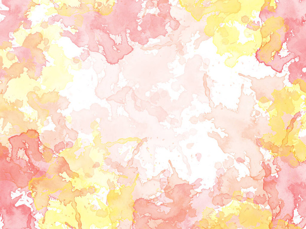 Resumen hermoso verano Forma colorida acuarela ilustración pintura fondo y textura telón de fondo. - Foto, Imagen