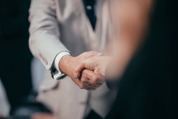 close up. business handshake on an office background - Foto, Imagem