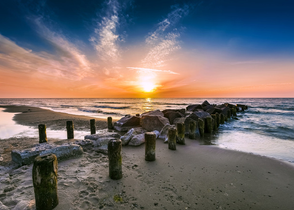 Sunset on beach. - Photo, Image