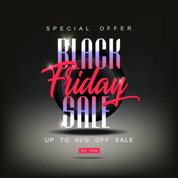 Black Friday, Big Sale, creative template - Vector, Image