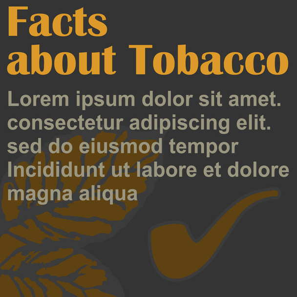 Plakát A dohányzásról, lapos kialakításról, vektorról, sablonról - Vektor, kép