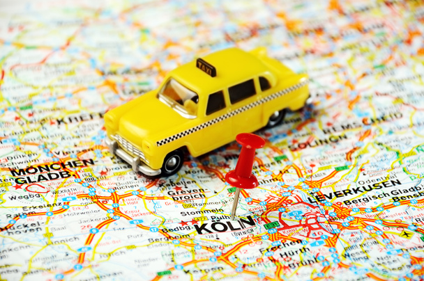 Coln, Almanya Haritası taksi - Fotoğraf, Görsel