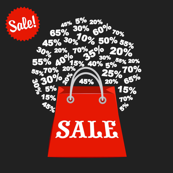Super sale, paper banner, sale background, big sale,poster sale - Vector, Image