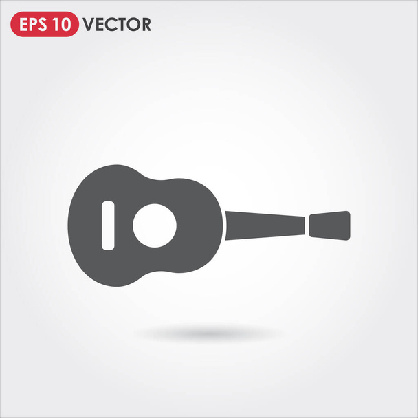 acoustic guitar single vector icon - Vetor, Imagem