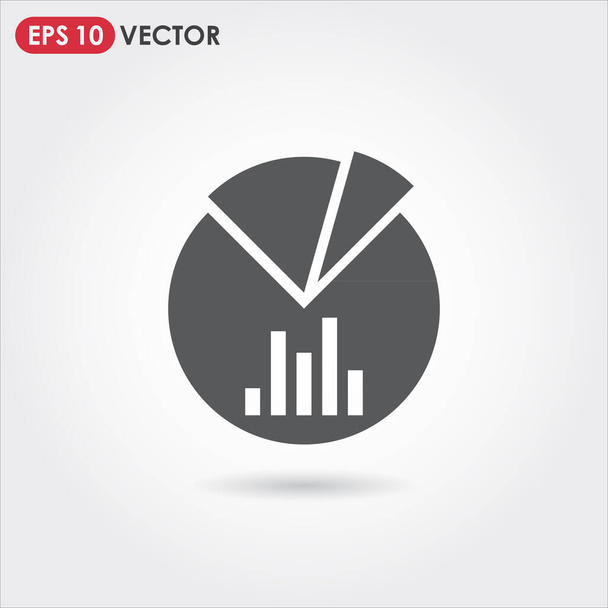 chart single vector icon - Vecteur, image
