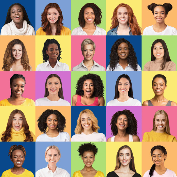 Kolekce avatarů různých krásných žen - Fotografie, Obrázek