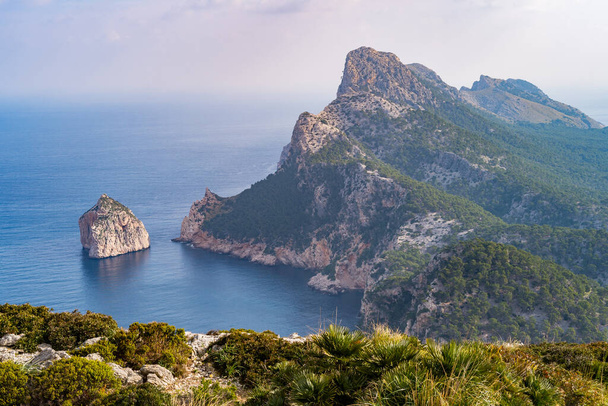 A view to mountains in Cap de Formentor Port Spain - Photo, Image