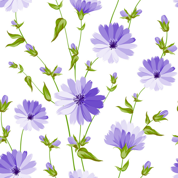 Seamless Flower Pattern - Vector, Image