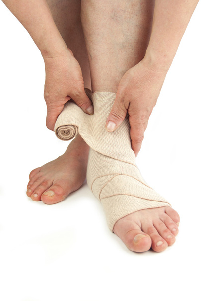 Varices et bandage
 - Photo, image