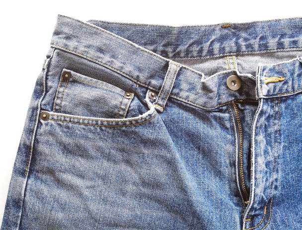 Blue denim pants - Photo, Image