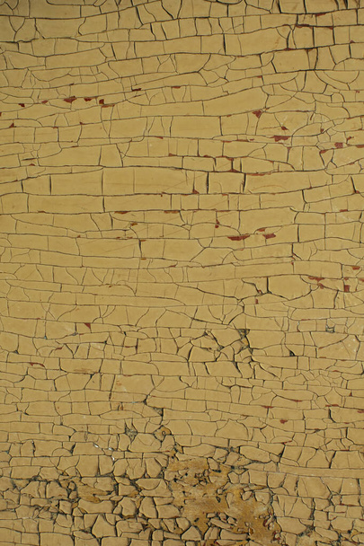 Υφή παλαιού χρώματος ξεφλούδισμα στον ξύλινο τοίχο.  - Φωτογραφία, εικόνα
