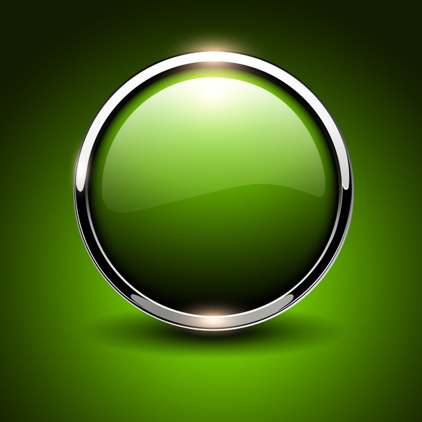 Shiny button  - Vektor, Bild