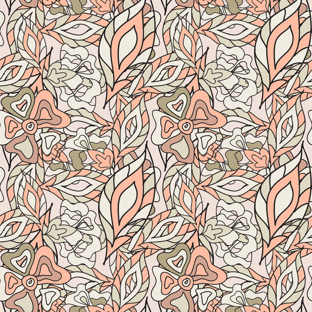 Abstract floral  Seamless pattern - Fotó, kép