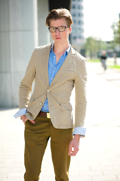 Handsome young man with glasses  - Photo, image