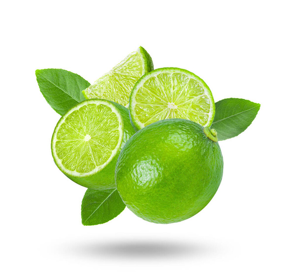 Fresh lime Isolated on white background - Photo, Image