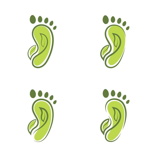 Fußpflege Logo Vorlage Vektor Symbol Illustration Design - Vektor, Bild