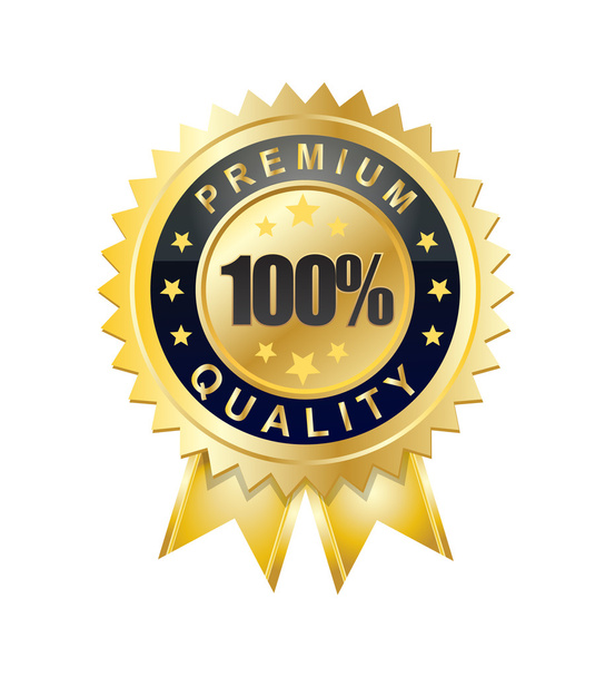 100 Prozent Premium-Qualität - Vektor, Bild
