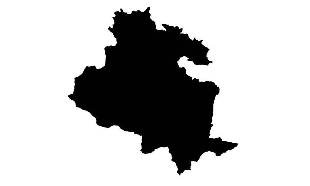 Bradford stadsplattegrond silhouet in Engeland - Vector, afbeelding