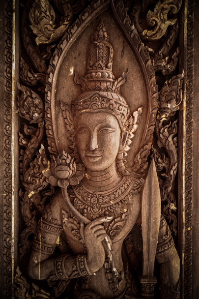 Thailand Wood Carving Art - Photo, image