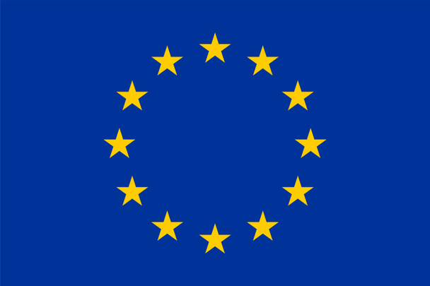 flag of the European Union (EU) aka Europe - Photo, Image