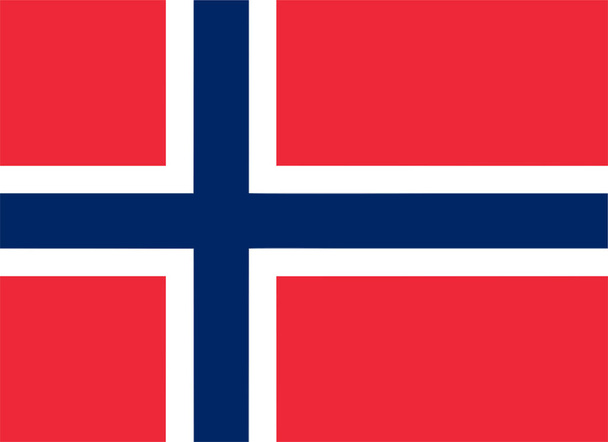 Bandeira nacional norueguesa da Noruega, Europa - Foto, Imagem